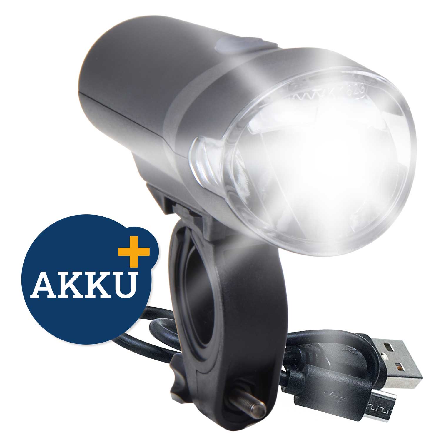 LED-Frontlicht Akku 40 LUX