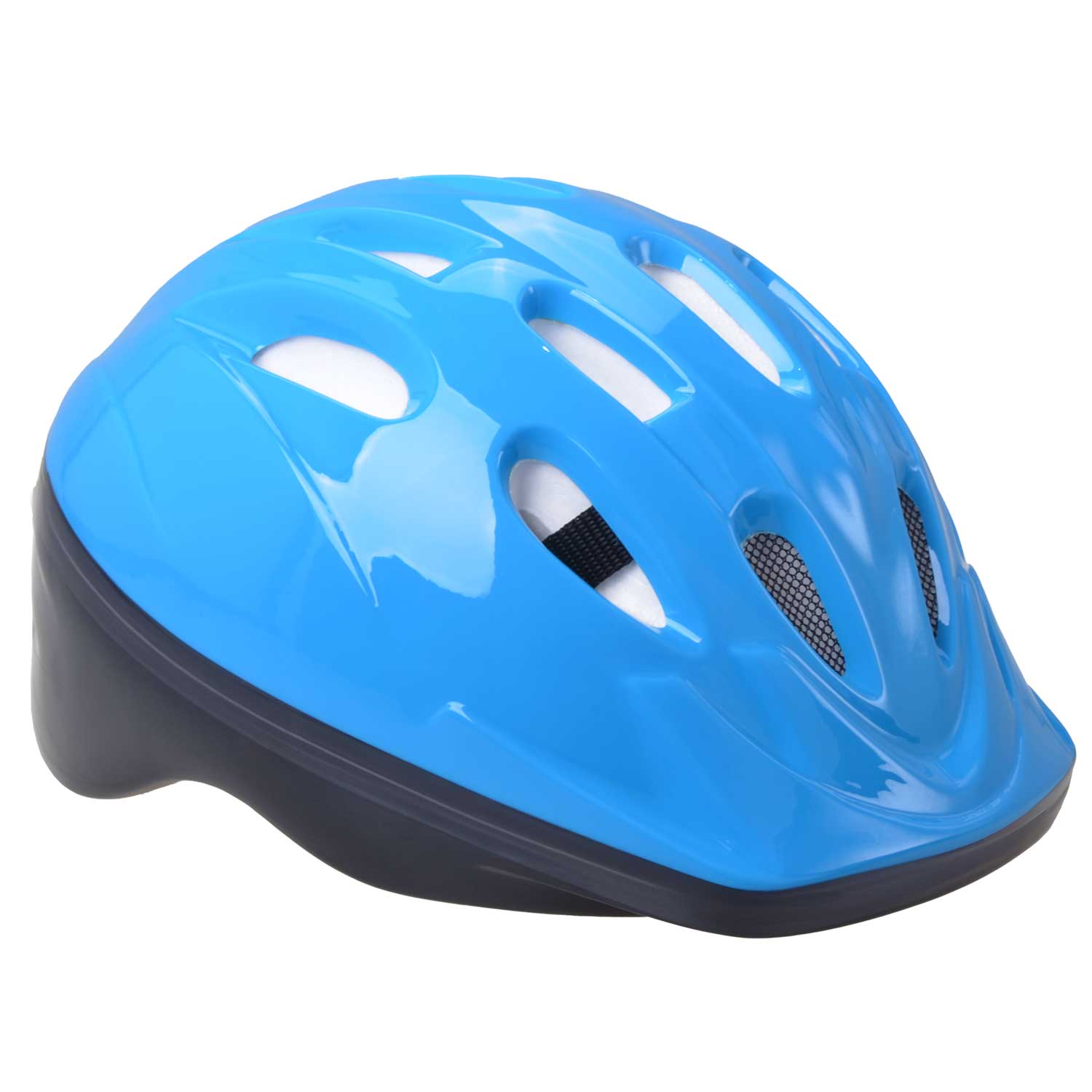 Fahrradhelm für Kinder        blau-glänzend