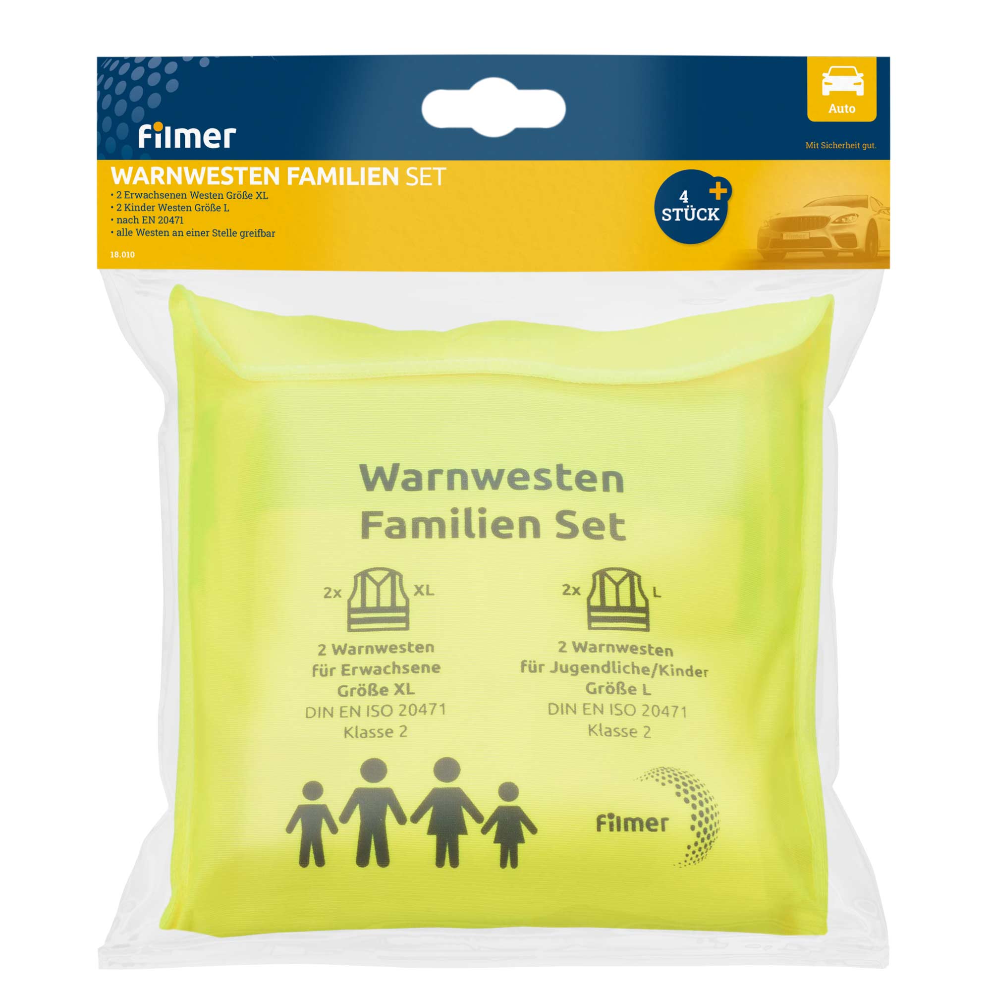 Warnwesten Familien Set