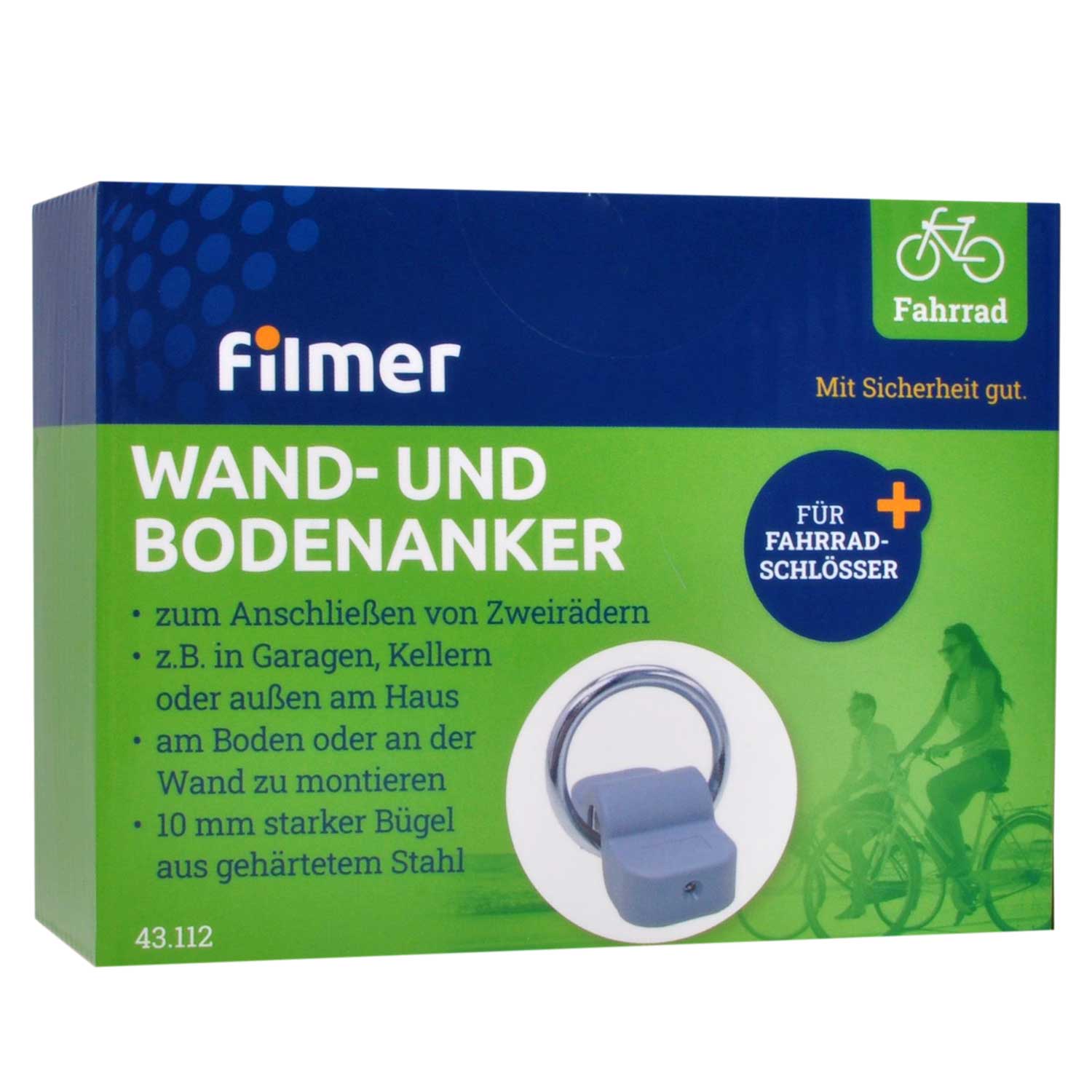 Wand- und Bodenanker          für Fahrradschlösser u -ketten