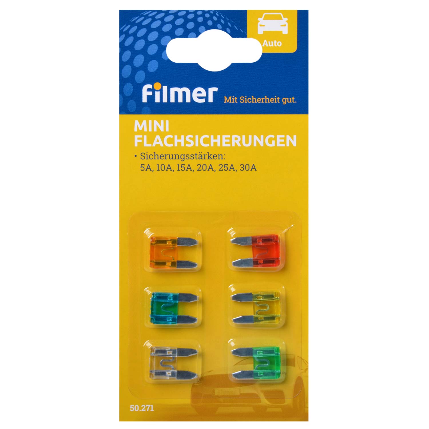 Flachsicherung Mini 6 Stück