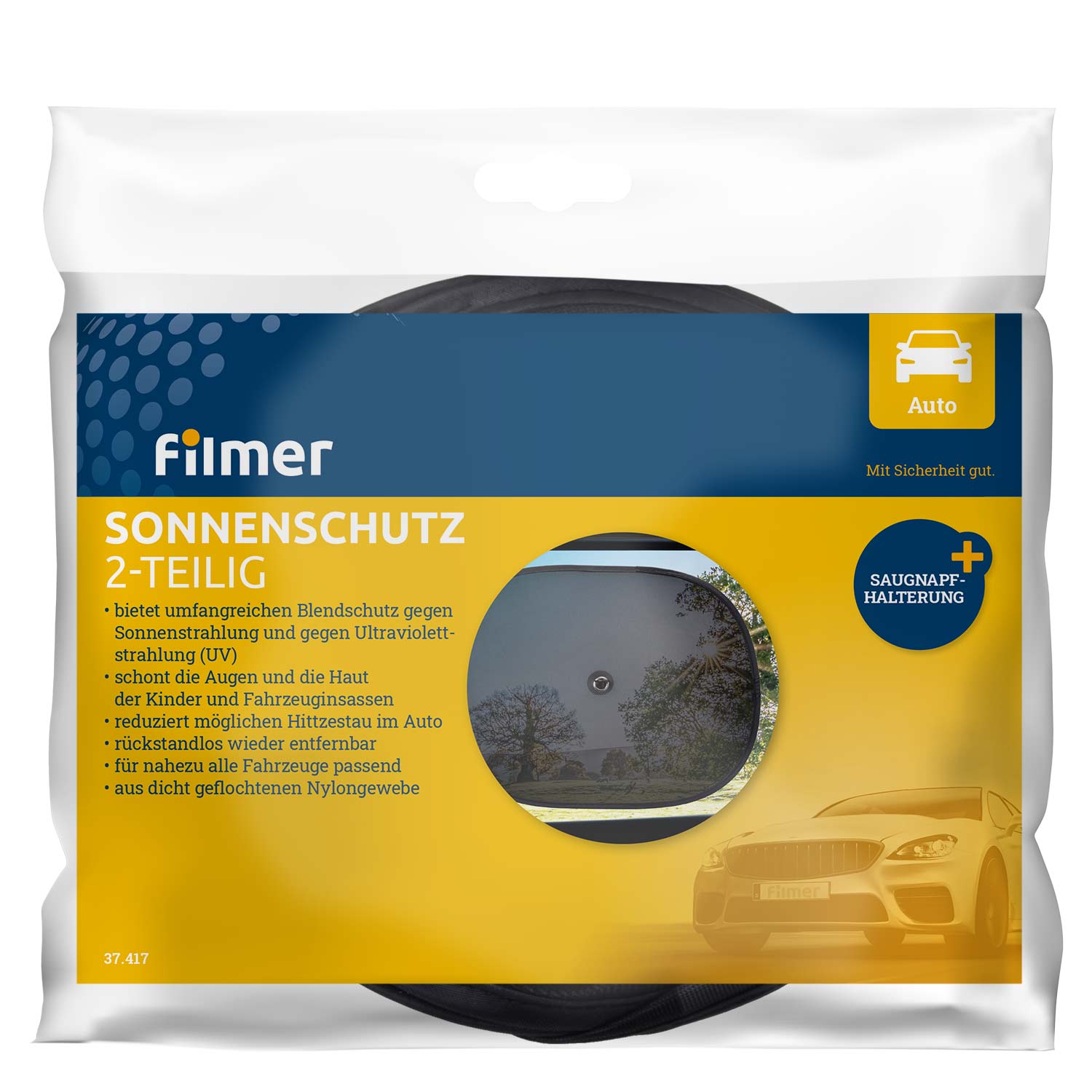 Sonnenschutz für die Seitenscheibe 2 Stück